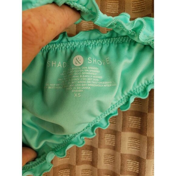 Women's Bikini Cheeky Ruffle Swim Bottoms Sexy Scrunch Back XS NWOT - Picture 4 of 5